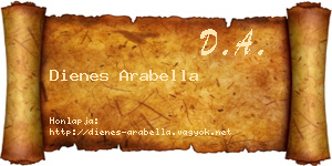 Dienes Arabella névjegykártya